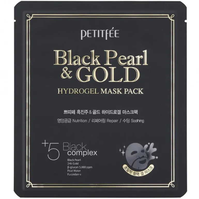 Black Pearl & Gold Hydrogel Mask Pack