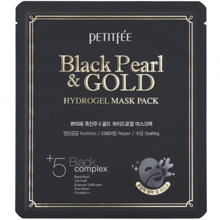 Black Pearl & Gold Hydrogel Mask Pack