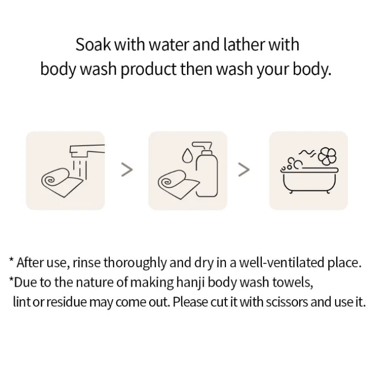 Hanji Body Wash Towel