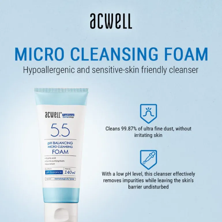 No 5.5 pH Balancing Micro Cleansing Foam