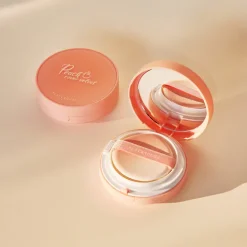 Peach Cover Velvet Cushion